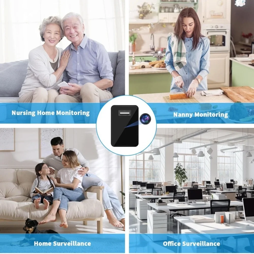 Black USB Charger Hidden Camera